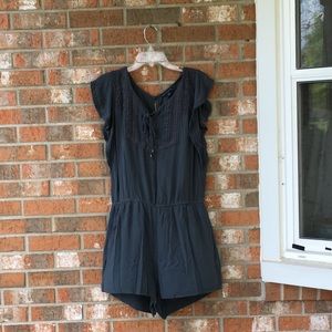 American Eagle Blue Gray Large Short Romper